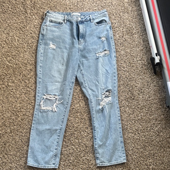 PacSun Denim - PacSun Mom Jeans  Distressed Light Blue Women's SZ 30